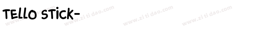 Tello Stick字体转换